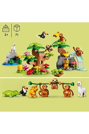 ® DUPLO® Wilde südamerikanische Tiere 10973 – Bauset für Kinder ab 2 Jahren (71 Teile) - 8