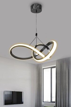 Düz 3 Renk Kardelen Model Beyaz- Sarı- Gün Işığı Modern Sarkıt Led Avize kardelen - 8