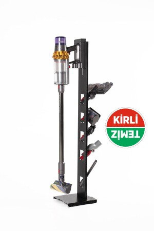 Dyson-kompatibler vertikaler Staubsaugerständer, anthrazitfarbener vertikaler Staubsaugerständer, kompatibel mit den Dyson-Modellen V15 – V12 – V11 – V10 – V8 - 2