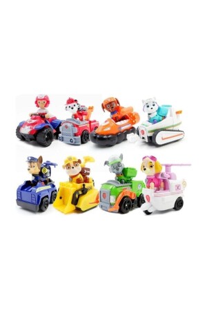 E-kids Paw Patrol Oyuncak Görev Araçları 9'lu Set PRA-1120851-7781 - 4