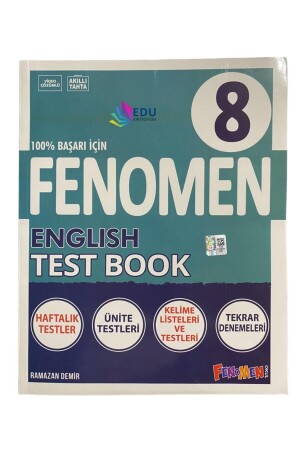 Edu Kırtasiyem 2024 Fenomen 8.Sınıf English Test Book - 2