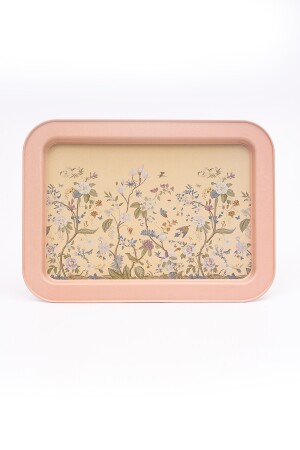 Ee169-1g Botanica Pink Desenli Dikdörtgen Tepsi 32x43 Cm EE169 - 4