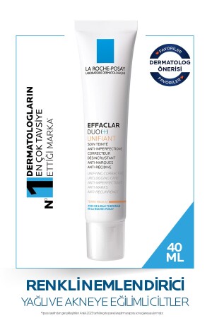 Effaclar Duo Unifiant getöntes Feuchtigkeitscreme-Medium für fettige und zu Akne neigende Haut 40 ml 3337875518598 - 1