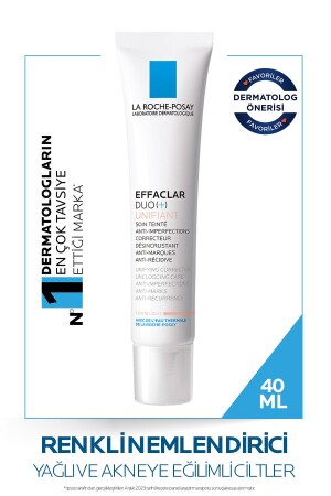 Effaclar Duo Unifiant Yağlı, Akne -Sivilceye Eğilimli Ciltler İçin Renkli Nemlendirici Açık Ton 40ml D40189 - 2