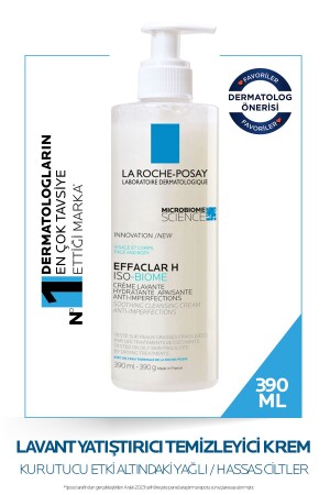 Effaclar H Isobiome Lavant Kurutucu Etki Altındaki Ciltler Için Yatıştırıcı Temizleyici Krem 390ml 3337875777773 - 3