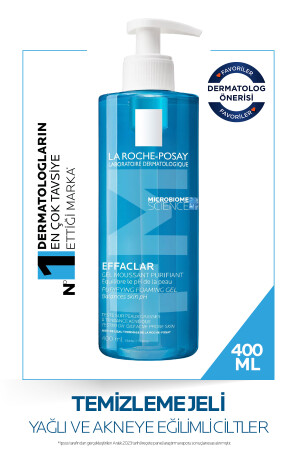 Effaclar Jel Yağlı- Akne -Sivilceye Eğilimli Ciltler için Yüz Temizleme Jeli 400ml - 3