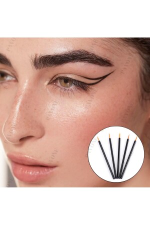 Einweg-Eyeliner-Pinsel mit feiner Spitze – Permanent-Make-up-Zeichnungspinsel - 4