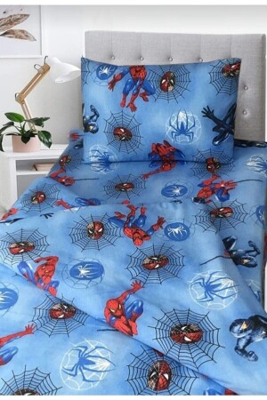 Einzelbett-Set für Kinder, Spiderman, Blau, Spiderman Nev. Tk. - 4