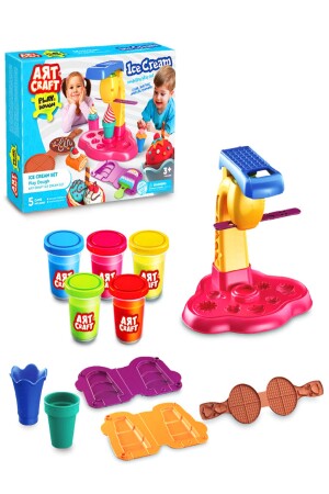 Eiscreme-Spielteig- und Spielteig-Formen-Set -dede - 2