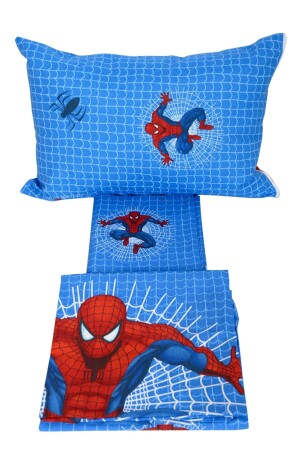 Elastisches Bettlaken für Einzelbett und Spiderman-Kinderbettbezug-Set 100 x 200 (MIT 2 KISSEN) TYC00678723579 - 1