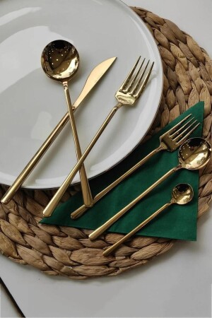 Elegance 36-teiliges Luxusbesteckset Gold - 2