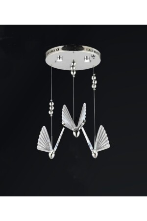 Elegance Modern Butterfly Triple Pendelleuchte LED Kronleuchter Chrom Led Butterfly Kronleuchter TYC00356664119 - 5