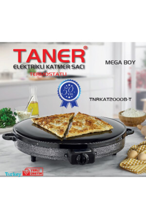 Elektrikli Katmer Sacı Gözleme Sacı Termostatlı Mega Boy 50 Cm 2000w TNRKAT2000B-T - 4