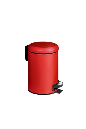 Elite Doppel-Badezimmer-Set, Edelstahl, Rot (3 l Mülleimer-Toilettenbürste) VE120400-K - 4