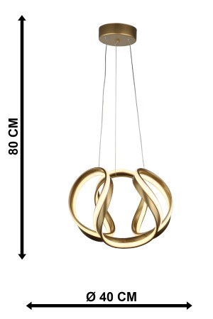 Eliza 3-Farben-LED-Kronleuchter Antik BEG1332 - 7