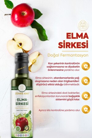 Elma Sirkesi Doğal Fermantasyon Apple Cider Vinegar 500 Ml - 4