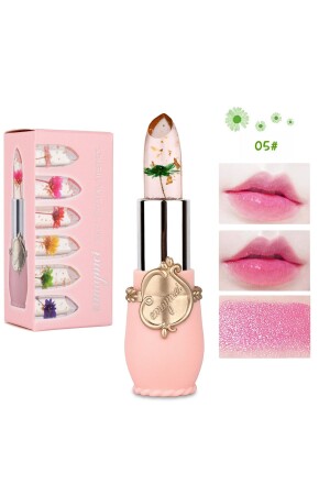 Emaymei No5 Floral Lippenstift, langanhaltender Lippenbalsam, feuchtigkeitsspendende Wirkung, Lipgloss-Lippenstift - 1