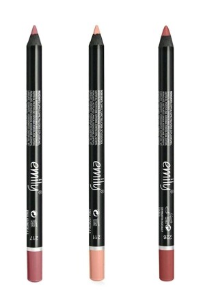 Emily Lip Pencil 3er-Pack Nr.:-203-208-211-gr Berra006 - 1