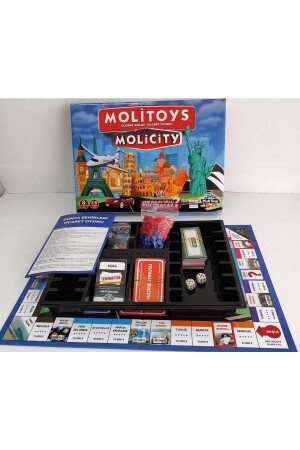 Emlak Ticaret Oyunu Molipoly Molicity Monopoly Monopoli Metropol Mega City Aile Oyunu - 8