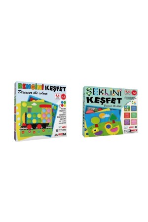 Entdecken Sie seine Form, entdecken Sie seine Farbe. 2-teiliges Spielset für Kinder ab 2 Jahren, AB-34554386279 - 3