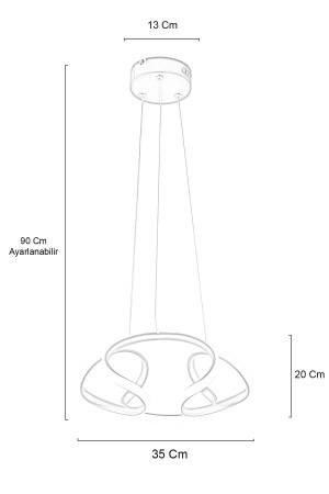 Enzo Antik Moderne Pendelleuchte Tageslicht Licht Wohnzimmer Küche Zimmer LED Kronleuchter - 6