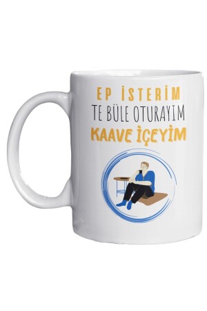 Ep I Want To Drink Kaave Written Trakya Fun Eylül Design Special Design Bedruckte Tasse Trakya0003 - 1