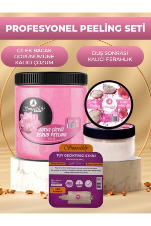 Epilasyon Sonrası Vücut Ve Batık Peelingi Lotus Çiçeği 800gr & Ekvator Sütlü 200gr. - 1