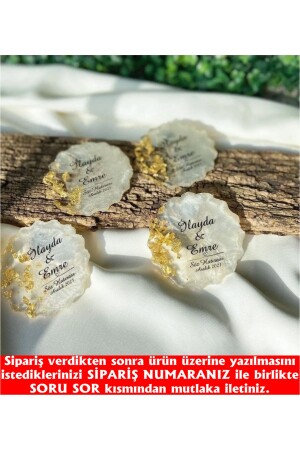 Epoxid-Magnet, 40 Stück, Versprechen, Verlobung, Hochzeit, Henna, Hochzeit, Koran, Souvenir, Geschenk, Organisation - 3