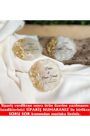 Epoxid-Magnet, 40 Stück, Versprechen, Verlobung, Hochzeit, Henna, Hochzeit, Koran, Souvenir, Geschenk, Organisation - 4