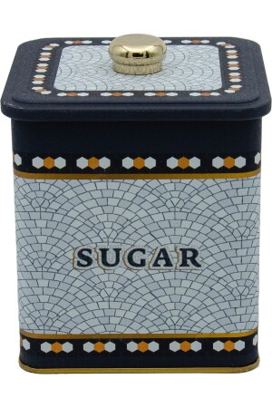 Er023-6d Mosaic Sugar Desenli Kare Metal Saklama Kabı 12x12 Cm ER023 - 4