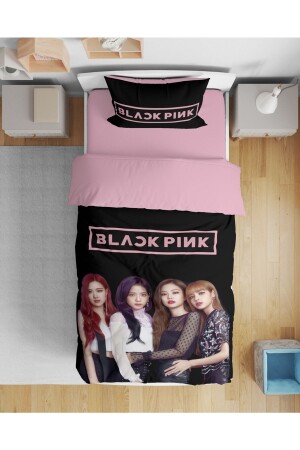 Erayshome Black Pink 3D Single Duvet Cover Set BlckPnk9 - 2