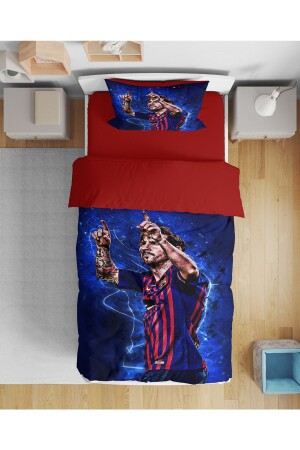 Erayshome Messi 3D-Einzelbettbezug-Set ohne Laken Mssi_Ç - 1