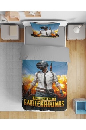 Erayshome Pubg 3D-Einzelbettbezug-Set ohne Laken Pubg_NvÇ - 1