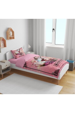 Erayshome Schwarz-Rosa 3D-Einzelbettbezug-Set BlckPnk_11 - 6