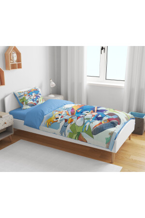 Erayshome Sonic 3D-bedrucktes Einzelbett-Bettbezug-Set ohne Bettlaken SNC4Ç - 4