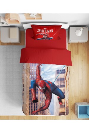 Erayshome Spiderman 3d Tek Kişilik Nevresim Takımı Spdrmn_N - 2