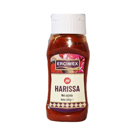 ERCIMEX ROZEN HARISSA MET OLIJF OLIE 260 GR - 1