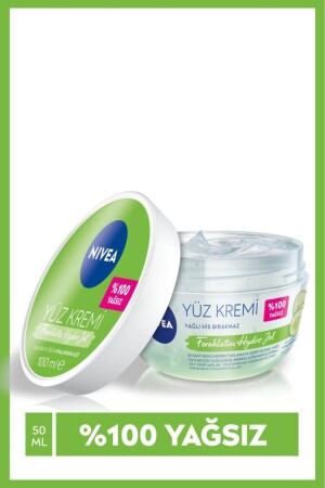 Erfrischende Hydro-Gel-Gesichtspflegecreme 100 ml, Hyaluronsäure, fettige Haut, Anti-Glanz-Feuchtigkeitscreme 94400 - 2