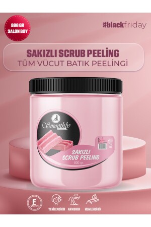 Erfrischendes und weichmachendes Hand-, Fuß- und Körperpflegepeeling mit Gummigeschmack 800gr SAKIZPEELING800GR - 2