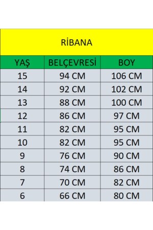 Erkek Ribana Bel Canvas Okul Pantolonu - 7