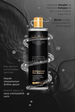 Erkek Şampuan Tüm Saç Tipleri Için Dökülme Ve Kepeklenme Karşıtı Keratin&kolajen Içerikli - 4