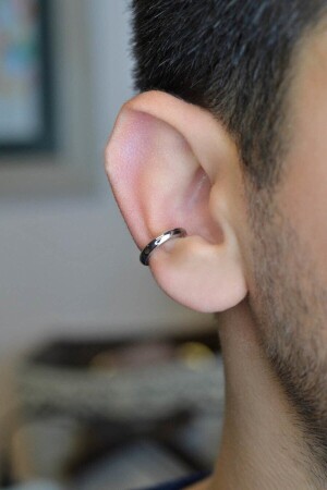 Erkek Sıkıştırmalı Kıkırdak Küpe Earcuff - 3