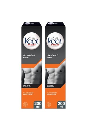 Erkeklere Özel Tüy Dökücü Krem Normal Ciltler 200 ml X2 Adet - 2