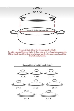 Ermiya Tencere Ve Tavalar Için Cam Kapak - 28 Cm 4070 - 4