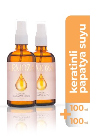 Ermoza Keratin & Kamillenextrakt Haarpflegespray 100 ml + 100 ml Glasflasche - 3