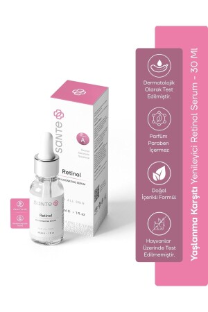 Erneuerndes, reparierendes und tiefes Falten-Retinol-Serum 30 ml (1 % RETINOL CERAMİDE SQUALENE) SP28 - 2