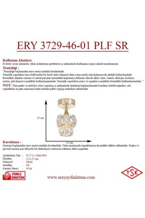 Ery 3729-47-01 Plofonyer Gelber Einzelkronleuchter ERY 3729-47-01 PLF SR - 6