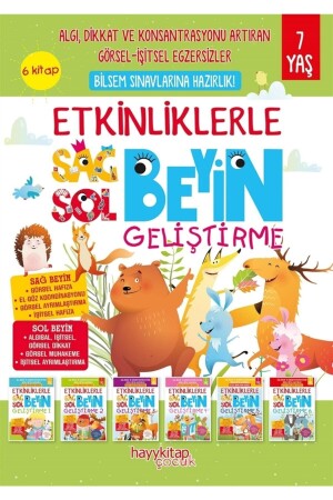 Etkinliklerle Sağ Beyin Sol Beyin Geliştirme (7 Yaş) 6’lı Set - Canan Öztürk 9786257479592 - 1