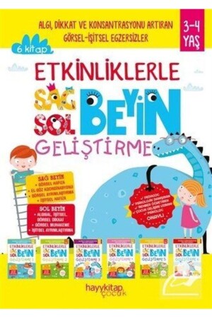 Etkinliklerle Sağ Beyin Sol Beyin Geliştirme Seti - 6 Kitap Takım - 2