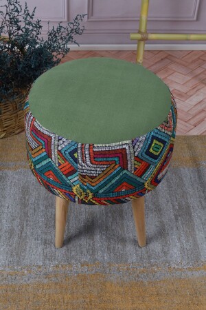 Etna Rainbow Mehrzweck-Pouf-Sofa im Sonderdesign mit Hainbuchenbeinen - 5